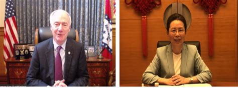 Minister Xu Xueyuan Held A Video Conference With Arkansas Governor