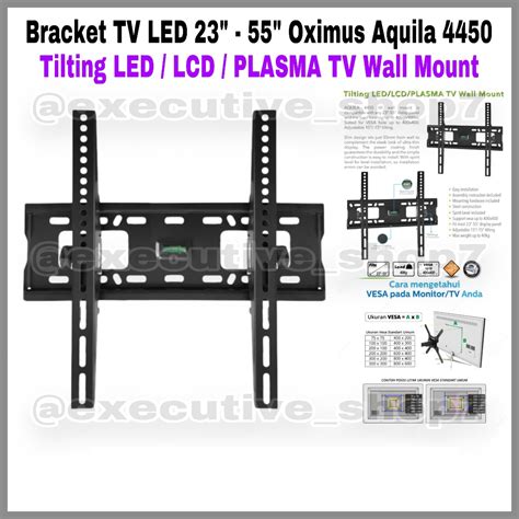 Jual Bracket Tv Led Oximus Aquila Tilting Led Lcd