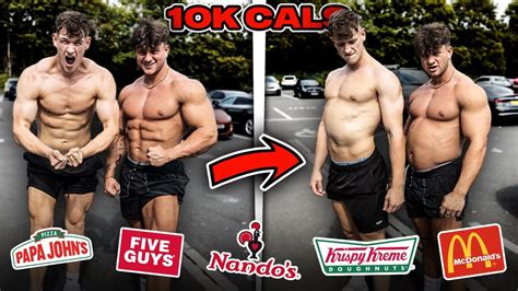 Only Eating Fast Food For 24 Hours We Gained 20lbs Youtube