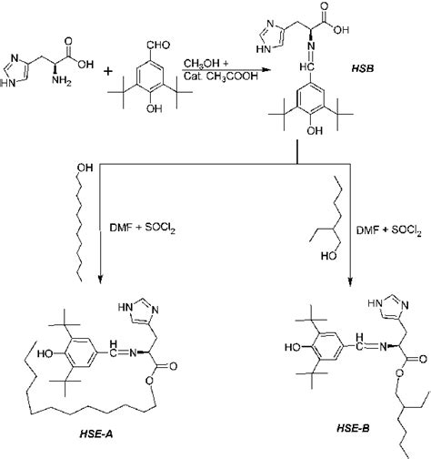 Scheme 1 Reaction Scheme For Synthesizing Hsb And Hse A And Hse B