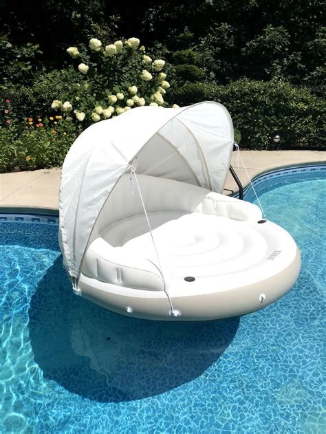 INTEX 58292EP Canopy Island Inflatable Pool Float: Comfortable Lounge ...