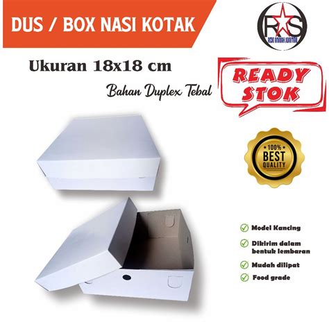 Jual Box Nasi Kotak X Dus Nasi Kotak Polos Harga Per Pcs Lbr Rp