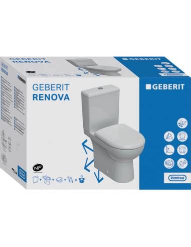 Pack Wc Au Sol Avec R Servoir Attenant Semi Car N Rimfree Renova Geberit