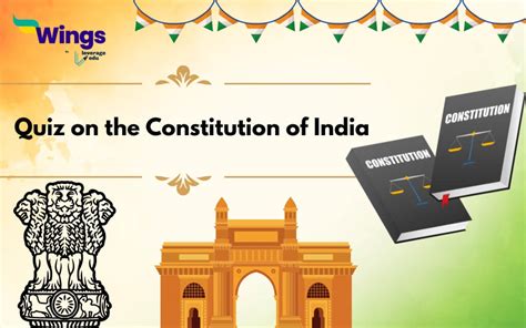 Quiz On Constitution Of India Quiz On Constitution Of India With