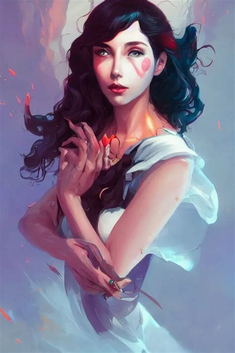 Portrait Of Aradia By Artgerm Tooth Wu Dan Mumford Stable