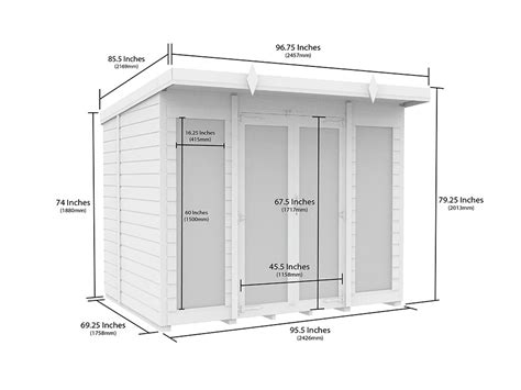 Ft X Ft Pent Summer House Loglap Full Height Window Total Sheds