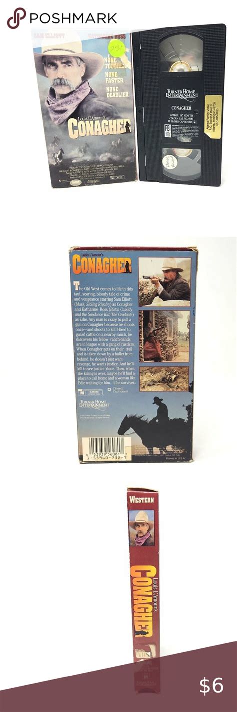 Conagher Vhs 1991 Sam Elliott Katharine Ross Barry Corbin Western