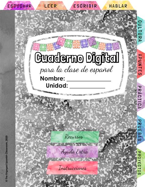 How To Use Beautiful Digital Notebooks And Class Hubs In Spanish Class