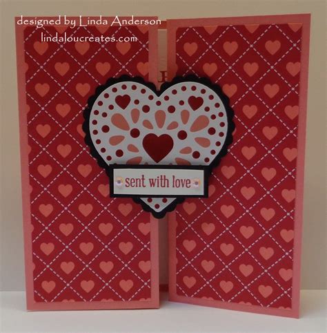 Linda Lou Creates Fun Tri Fold Valentine S Day Cards With Video