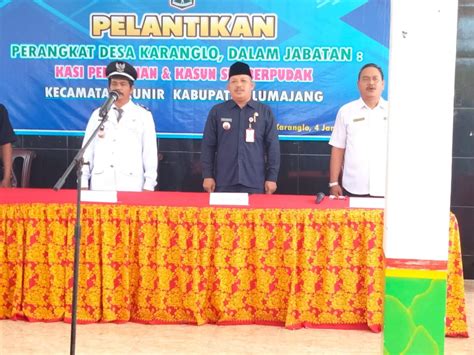 Pengukuhan Perangkat Desa Karanglo Lumajang Jawa Timur Patrolipos