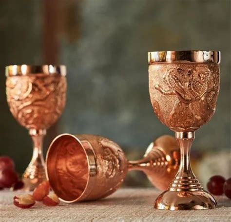 Copper Goblet Size 16 Oz At Rs 1200 Set In Moradabad ID 26865666030