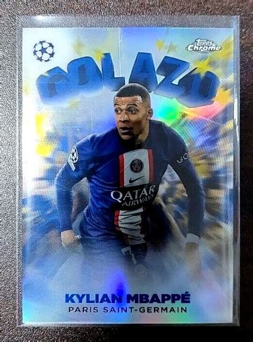 Topps Chrome Ucc Kylian Mbappe Golazo Insert Soccer Cards Not