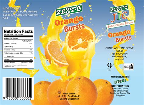 Zesto Juice Drink Packaging on Behance