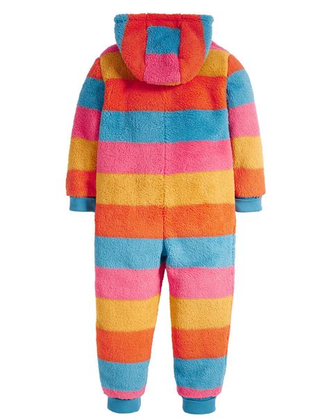 Frugi Big Ted Fleece Snuggle Suit Multi