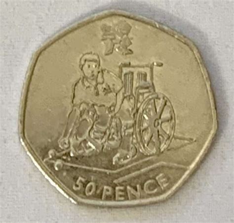 2011 Olympic Games Boccia 50 Pence Piece Philatelicheritage