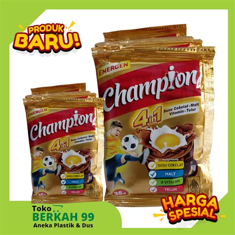 ENERGEN CHAMPION PER 5 SACHET Minuman Coklat Sereal Lazada Indonesia