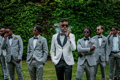 How Do You Make Groom Stand Out From Groomsmen In Tuxedo The Bridal Tip