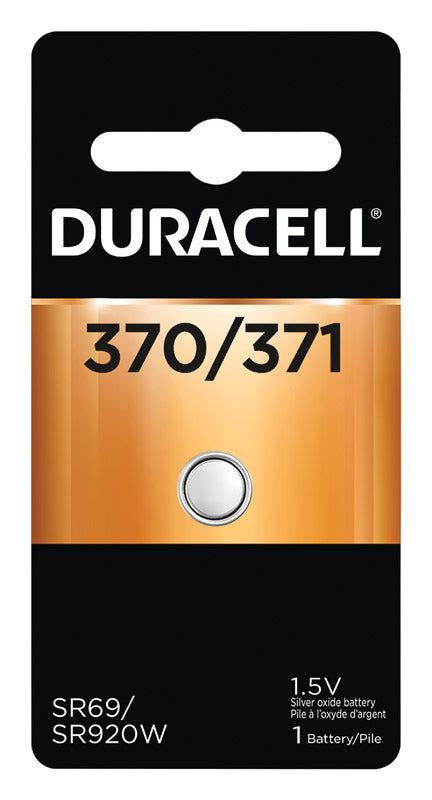 Duracell Silver Oxide 370 371 1 5 V 40 Ah Button Cell Battery 1 Pk In