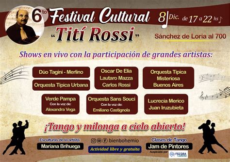 El Tango Sale Al Barrio Celebraron La Sexta Edición Del Festival Cultural Tití Rossi Revista