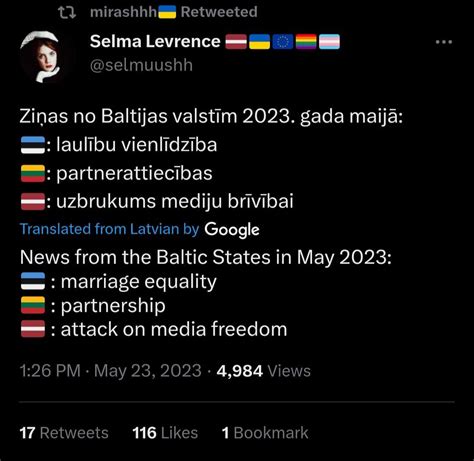 Lithuania And Estonia Pass Pro Lgbt Equality Laws Latvia R