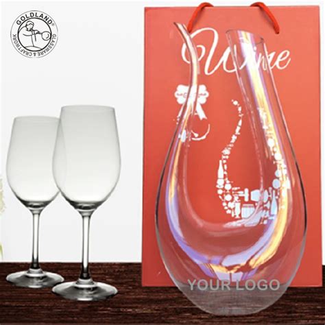 Supply Hand Blown Crystal Glass U Shaped Red Wine Decanter Wholesale