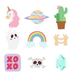 Hipster patches set Royalty Free Vector Image - VectorStock