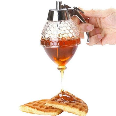 45 OFF Honey Syrup Dispenser Dripless Glass Pot Vintage Container