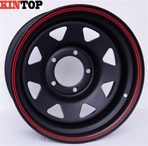 China Spoke Alloy Wheel Matt Black X Off Road For Car Steel Wheel