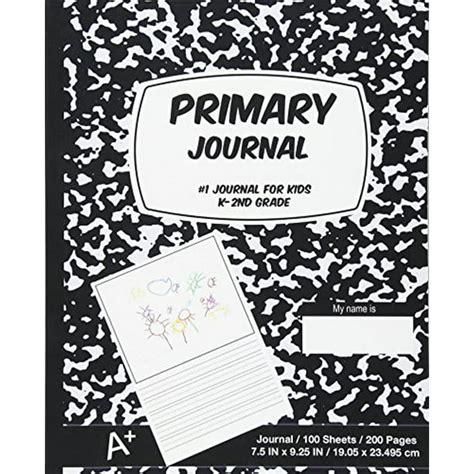 Primary Journal Black Marblecomposition Book Draw And Write Journal