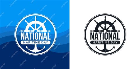 Premium Vector | Celebrate National Maritime Day logo vector