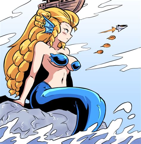 Rule 34 1girls Blonde Hair Eliza Parodius Giantess Mermaid Mermaid Giantess Parodius Pasties