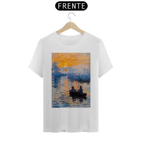 T Shirt Prime Impress O Nascer Do Sol Claude Monet R Em