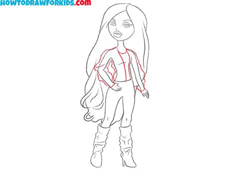 How To Draw Bratz Doll Easy Drawing Tutorial For Kids