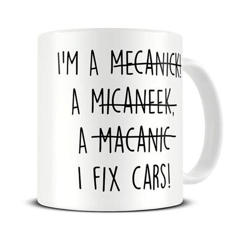 Mechanic Ts Mechanic Mug Funny Mechanic Spelling T Etsy Artofit