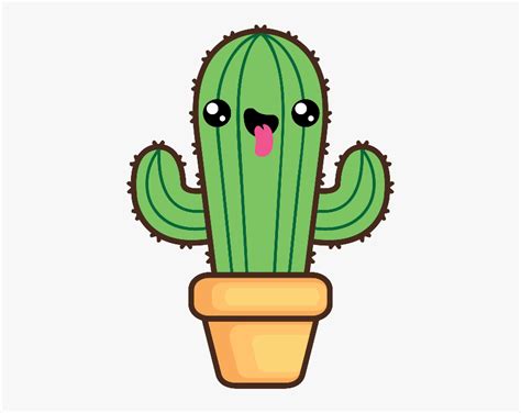 Cactus Png Kawaii Stickers Kawaii Cactus Transparent Png