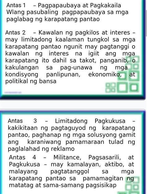 Sa Mga Antas Ng Kamalayan Sa Pag Unawa At Pagsasakatuparan Ng