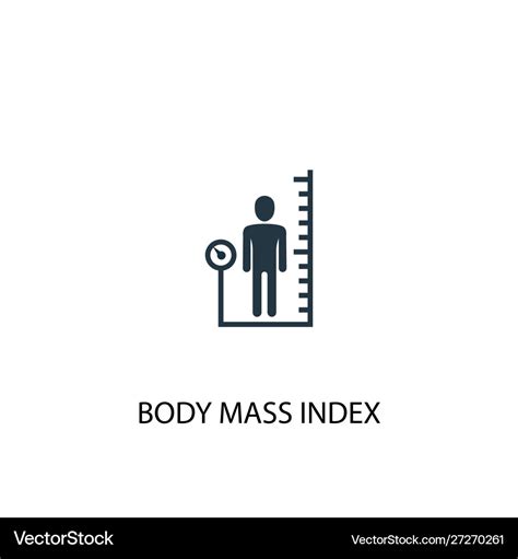 Body Mass Index Icon Simple Element Royalty Free Vector