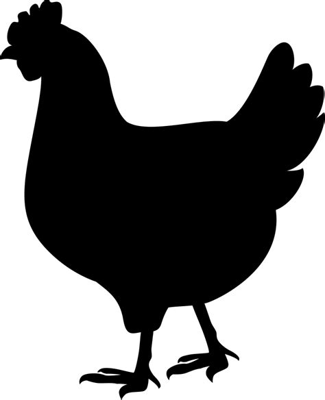 Small Chicken Silhouette Transparent Png Svg Vector File The Best