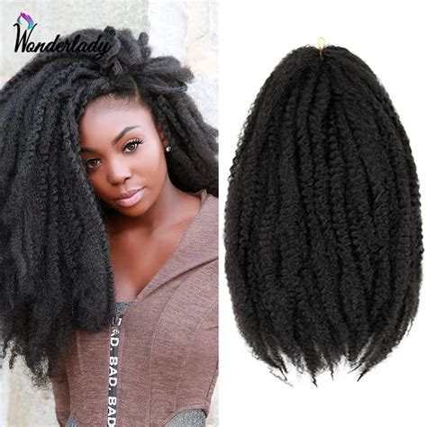 WonderLady Cabelo Afro Tran Ado Para Mulheres Tran A Sint Tica Marley