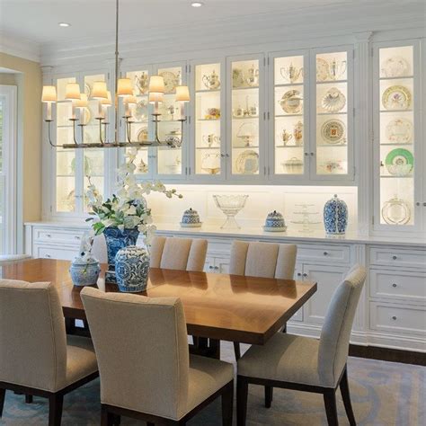 Built In China Cabinet Photos And Ideas Houzz Traditional Dining Rooms Dining Room Design