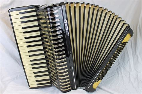 4401 Black Moreschi Piano Accordion LMM 41 120 Reverb