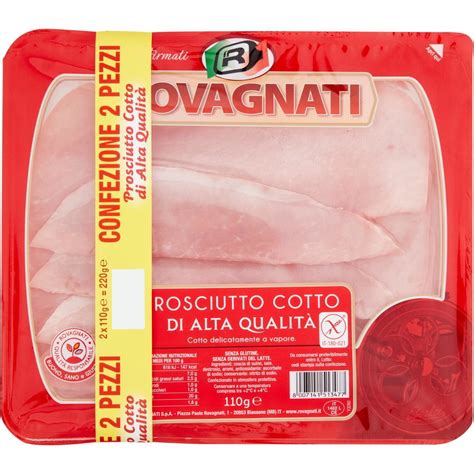 Prosciutto cotto di alta qualità ROVAGNATI 2 X 110 G Coop Shop