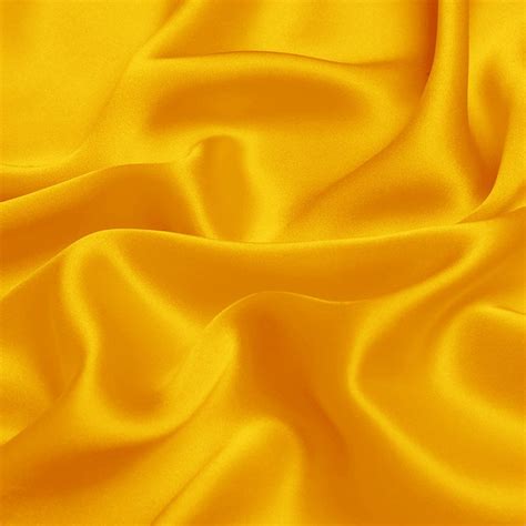 Golden Yellow Charmeuse Pure Silk Fabric For Fashion Ytfabric