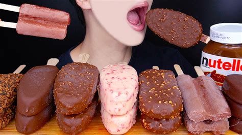 Asmr Cledor Chocolate Ice Cream Dessert Mukbang 초콜릿 아이스크림 먹방 チョコレート アイス