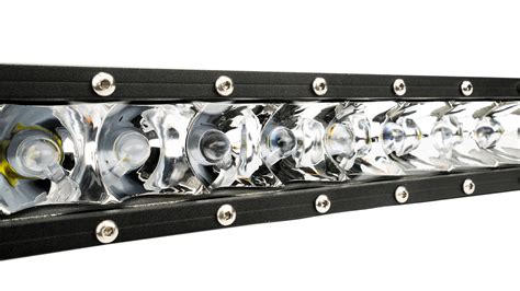 12 Inch Straight Cree Led Light Bar Single Row Chrome Series