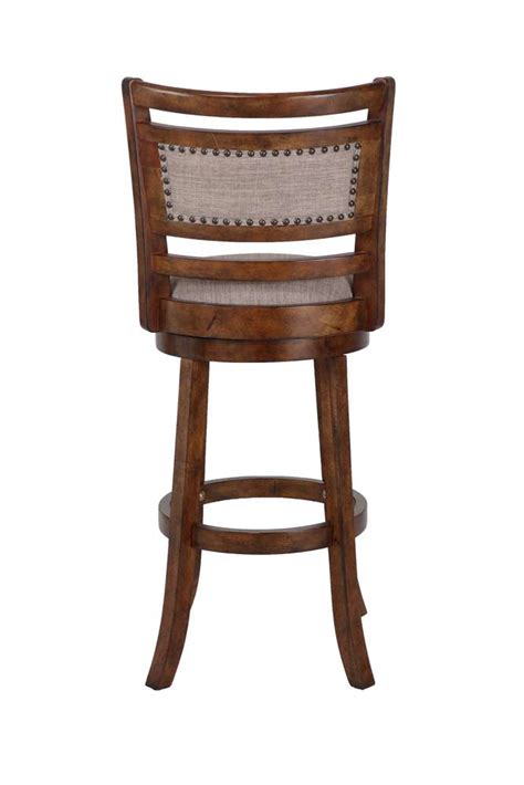 New Classic Furniture Aberdeen 29 Bar Stool Dk Brown With Fabric