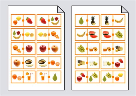 Cole O Domin De Frutas Para Imprimir Domin De Frutas Para Imprimir