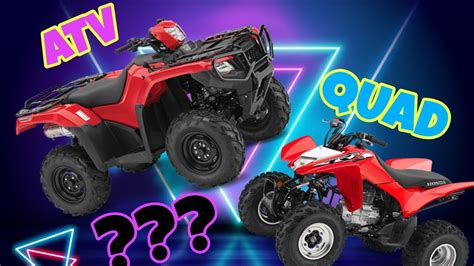 Diferencia Entre Un Cuatrimoto Quad Y Un Atv ¿cual Es El Que Necesitas