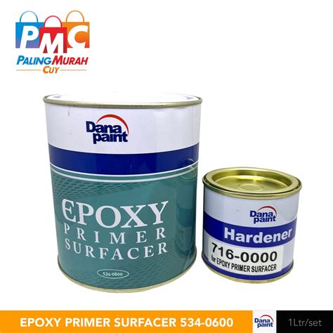 Jual Dana Paint Epoxy Cat Dasar Primer Surfacer GREY 1kg Shopee