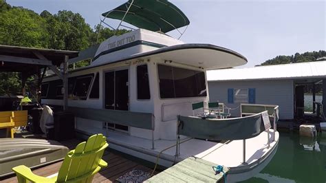 1980 Gibson 12 X 42 Executive Fiberglass Houseboat For Sale On Norris